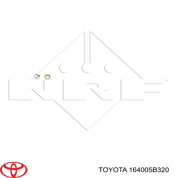 164005B320 Toyota Радіатор охолодження двигуна