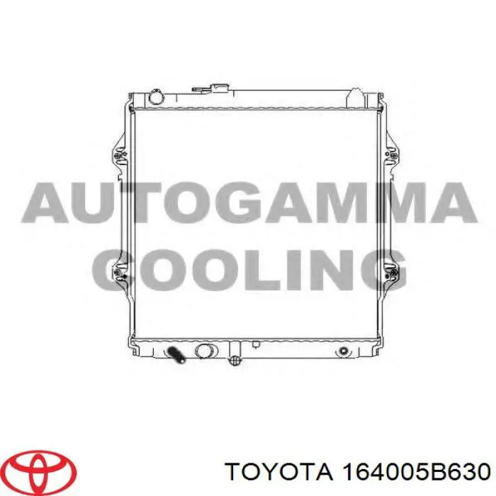 164005B630 Toyota радіатор охолодження двигуна