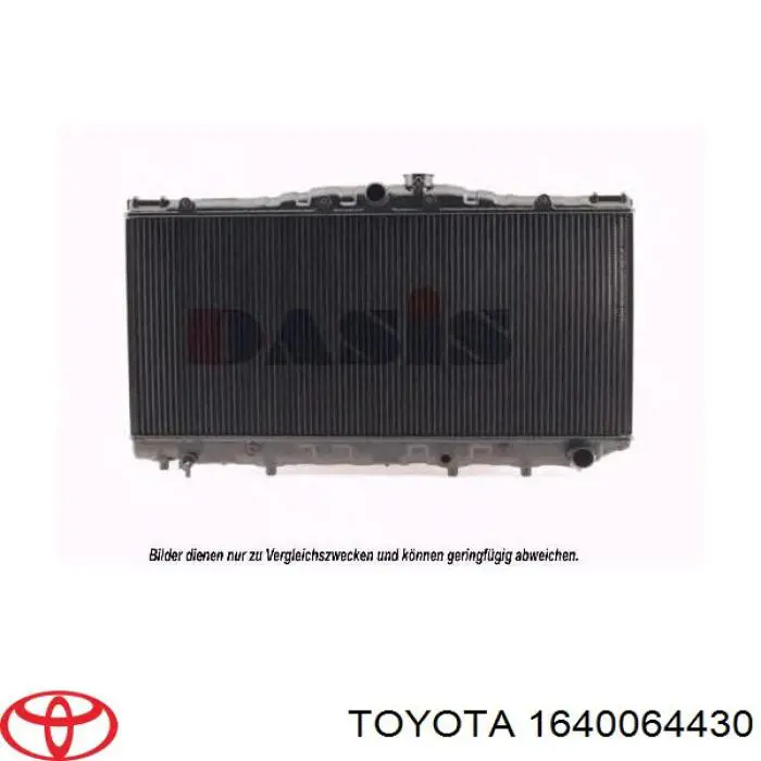 Купити 1640064430 Toyota Радіатор двигуна