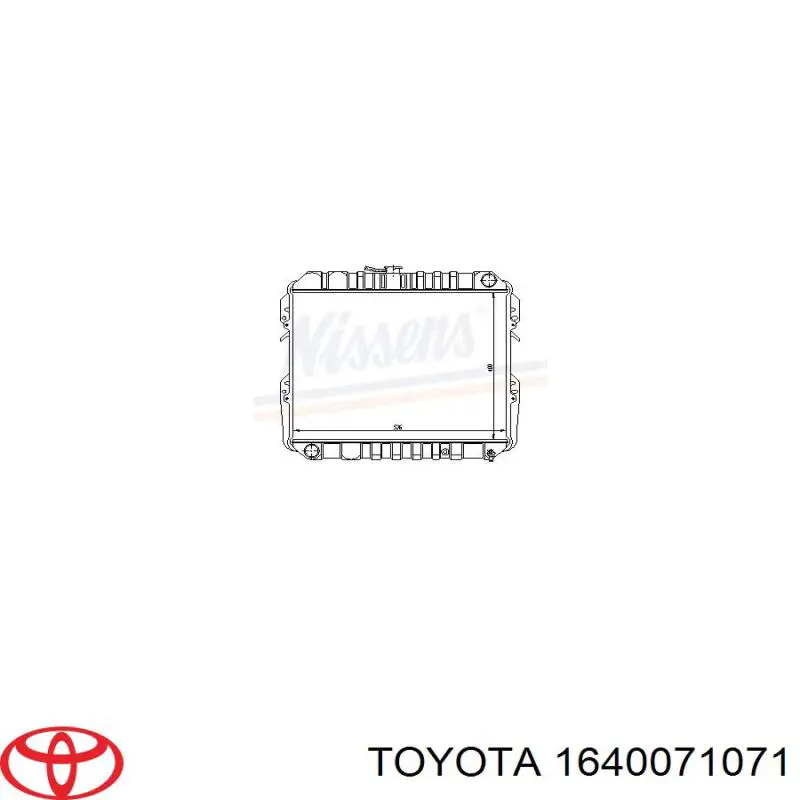1640071071 Toyota радіатор охолодження двигуна