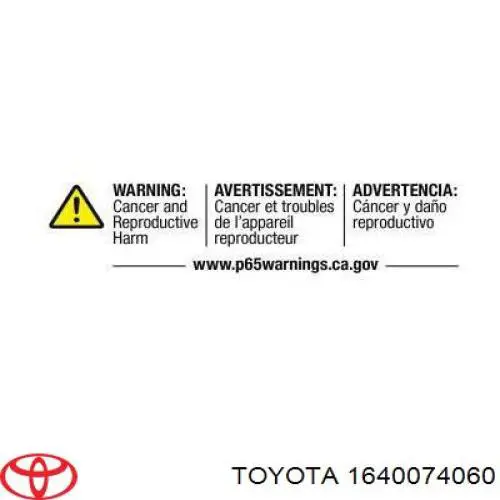 Радіатор основний Toyota 1640074060 ціна, від 74.38 USD