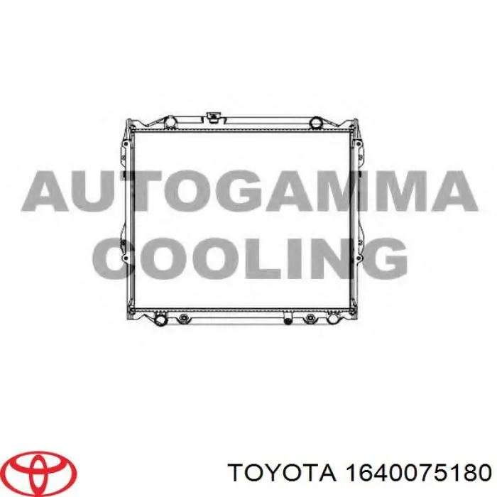 Радіатор основний Toyota 1640075180 ціна, від 128.38 USD
