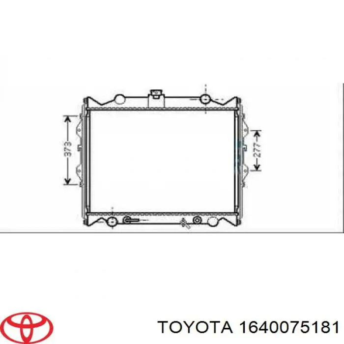 Радіатор основний Toyota 1640075181 ціна, від 128.81 USD