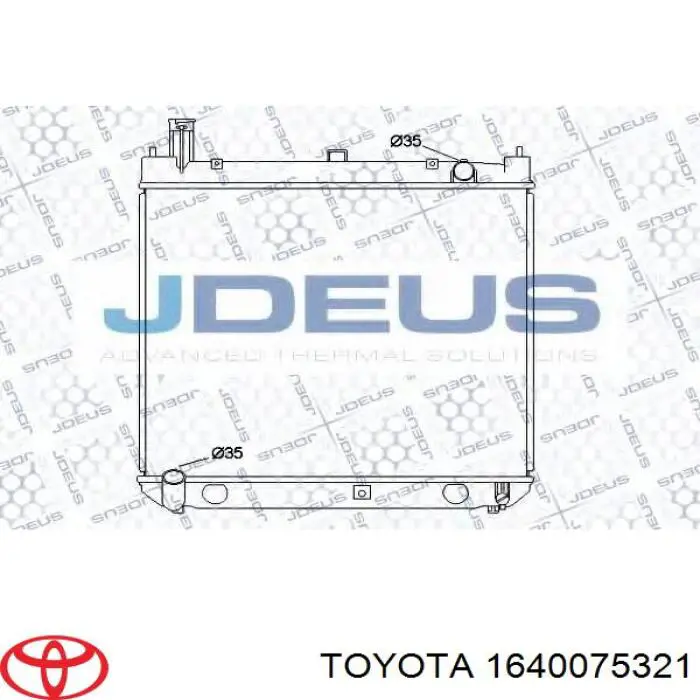 1640075321 Toyota Радіатор охолодження двигуна
