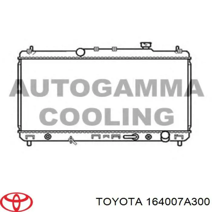 Купити 164007A300 Toyota Радіатор двигуна
