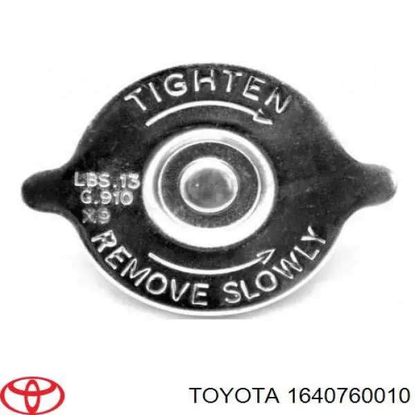 1640760010 Toyota Кришка / пробка радіатора