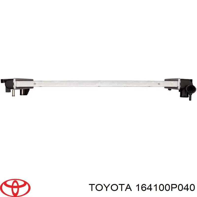 164100P040 Toyota Радіатор охолодження двигуна