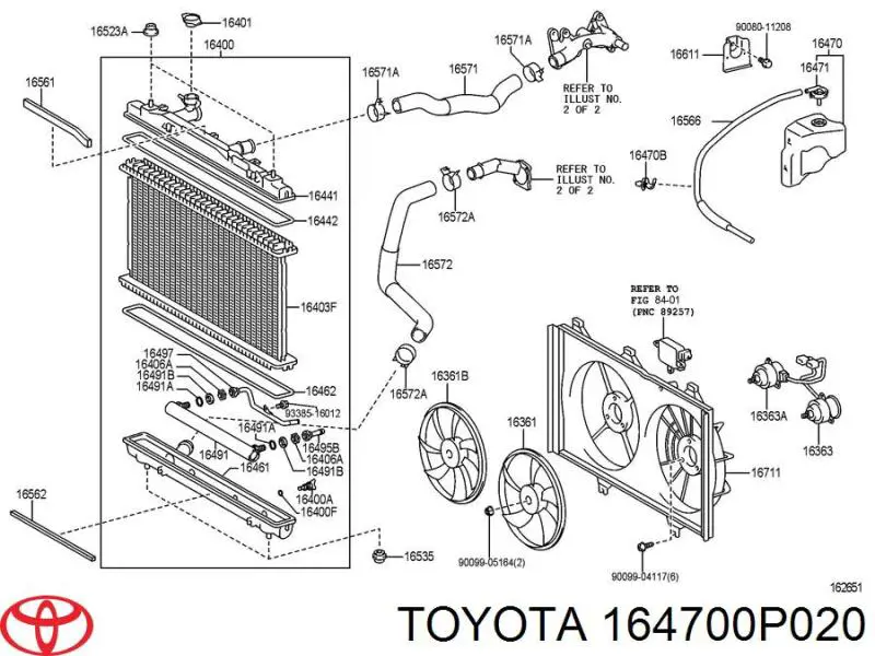 Бачок системи охолодження, розширювальний Toyota Camry (V40) (Тойота Камрі)
