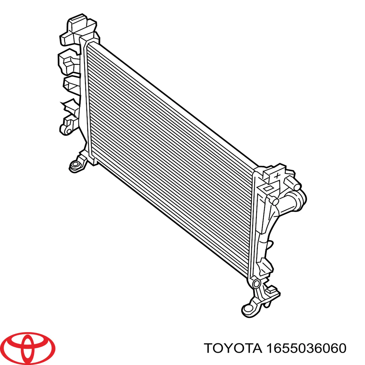 Купити 1655036060 Toyota Радіатор интеркуллера