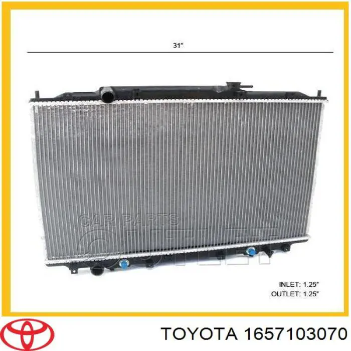 Шланг/патрубок радіатора охолодження, нижній Toyota 1657103070 ціна, від 23.51 USD