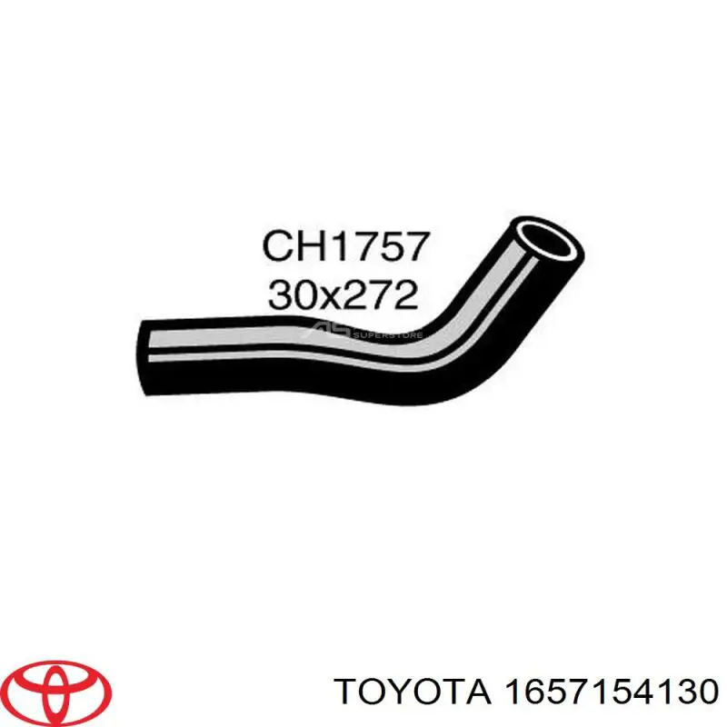 1657154130 Toyota шланг/патрубок радіатора охолодження, верхній