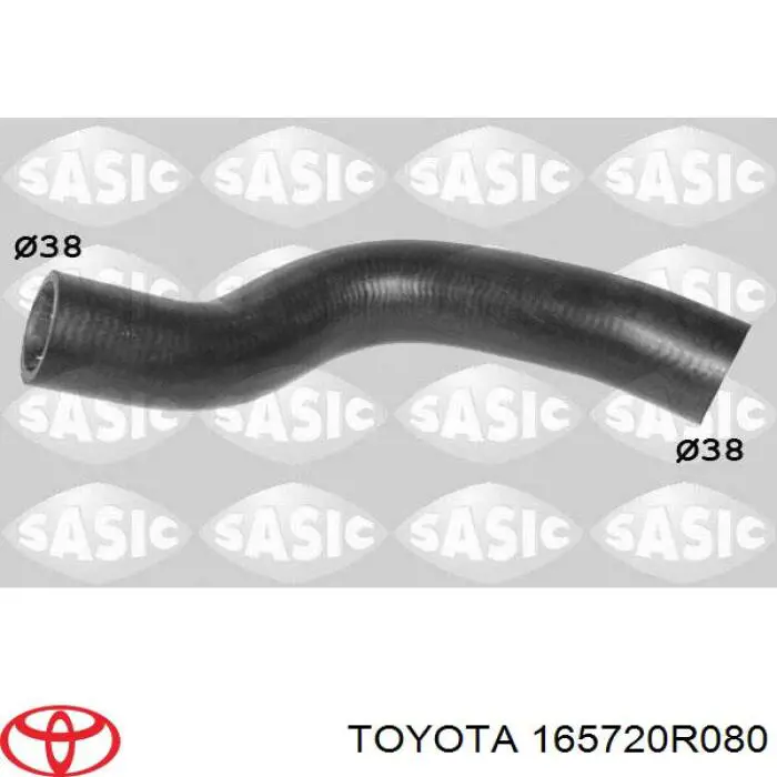 Шланг/патрубок радіатора охолодження, нижній Toyota 165720R080 ціна, від 12.67 USD
