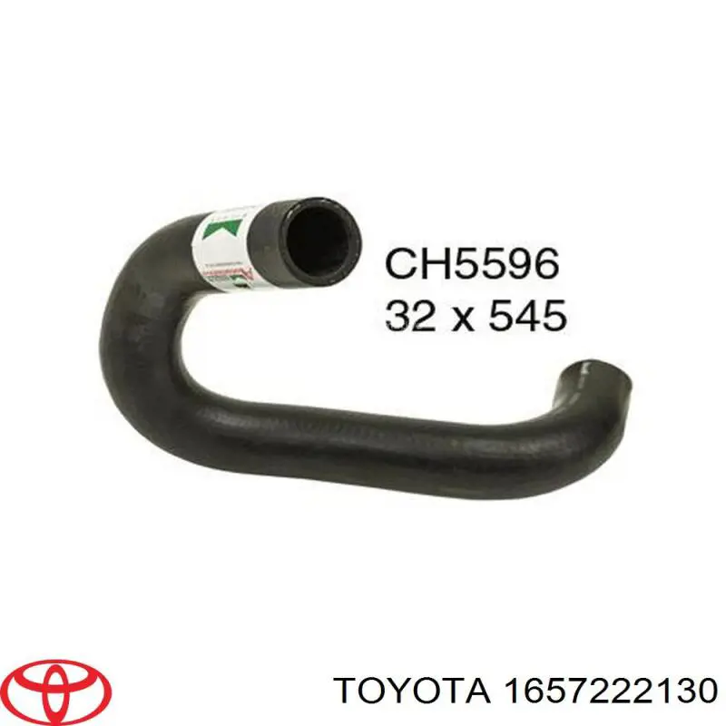 1657222130 Toyota шланг/патрубок радіатора охолодження, верхній