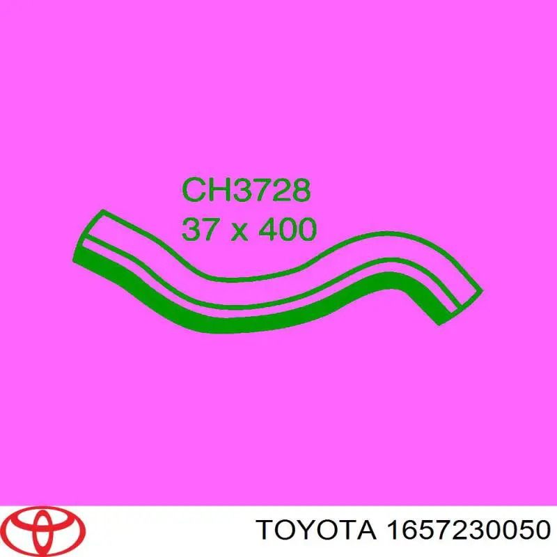 Купити 1657230050 Toyota Шланг/патрубок радіатора охолодження, нижній