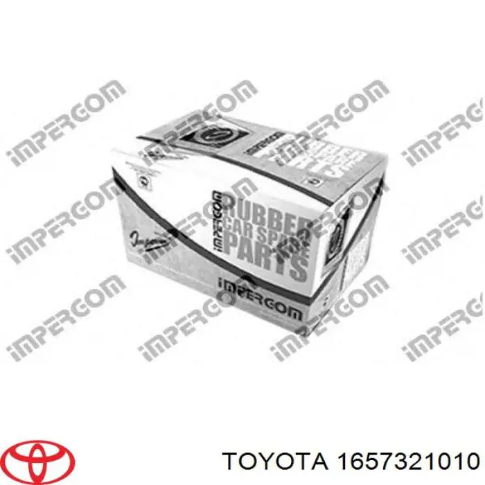 Купити 1657321010 Toyota Шланг/патрубок радіатора охолодження, верхній