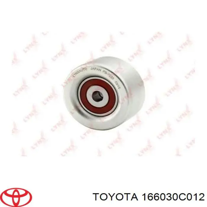 166030C012 Toyota ролик приводного ременя, паразитний