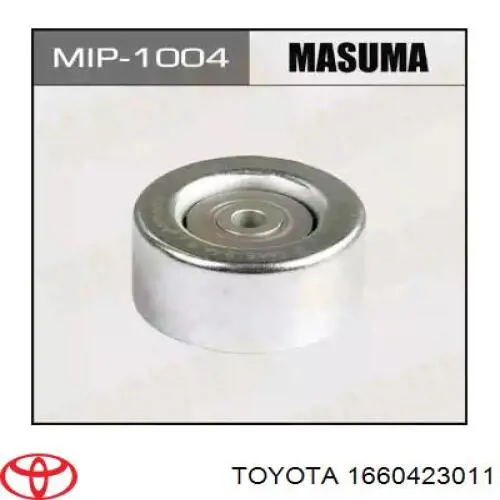 Ролик приводного ременя, паразитний 1660423011 Toyota