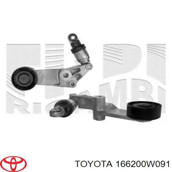 Натягувач приводного ременя Toyota 166200W091 ціна, від 48.14 USD
