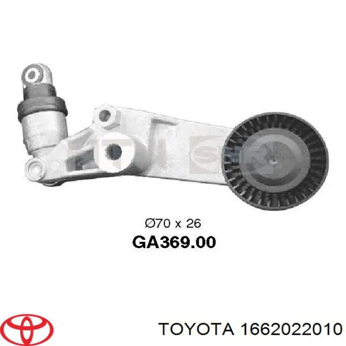 1662022010 Toyota натягувач приводного ременя