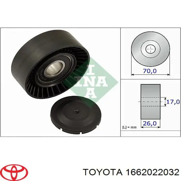 1662022032 Toyota натягувач приводного ременя