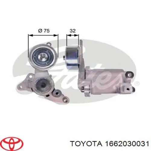 Купити 1662030031 Toyota Натягувач приводного ременя