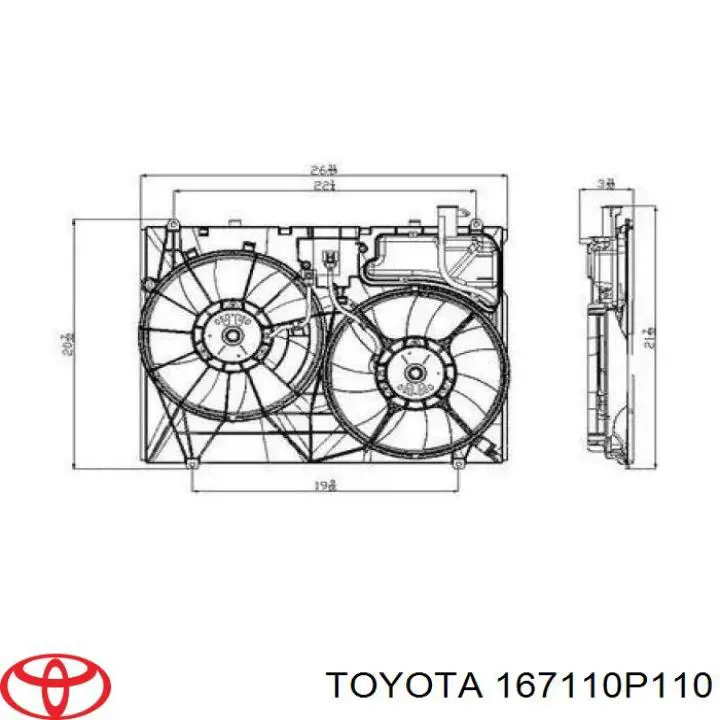  167110P110 Toyota