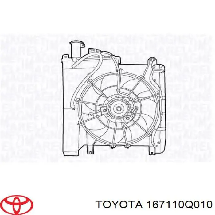 Купити 167110Q010 Toyota Дифузор вентилятора