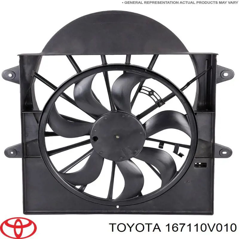 167110V010 Toyota Облицювання рамки радіатора