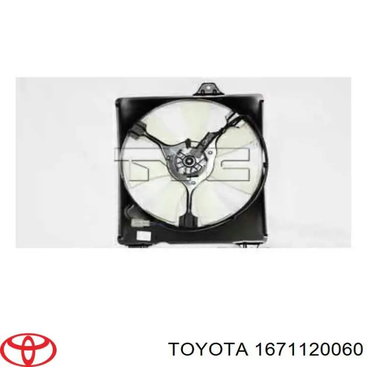 Дифузор (кожух) радіатора кондиціонера Toyota 1671120060 ціна, від 31.01 USD