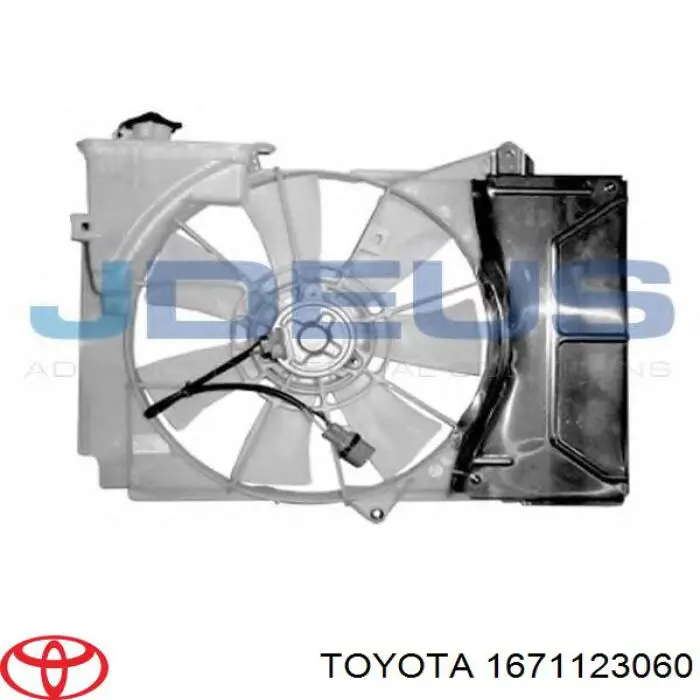 Дифузор радіатора охолодження, в зборі з двигуном і крильчаткою Toyota 1671123060 ціна, від 124.63 USD