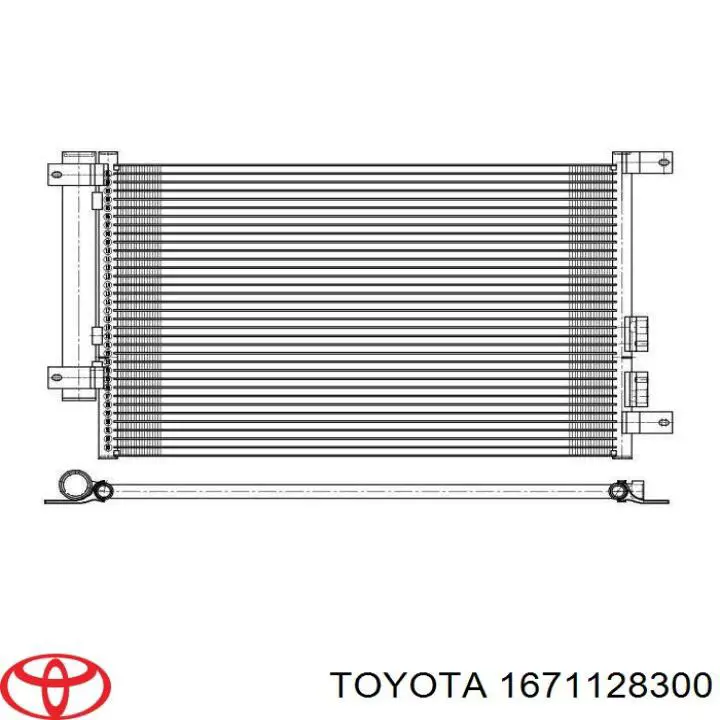 1671128300 Toyota Облицювання рамки радіатора