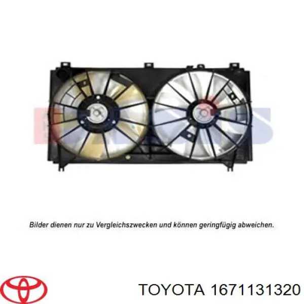 1671131320 Toyota Облицювання рамки радіатора