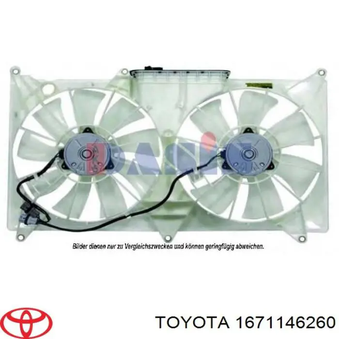 1671146260 Toyota дифузор (кожух радіатора охолодження)