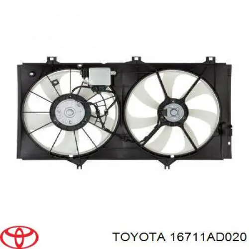 Дифузор (кожух) радіатора охолодження 16711AD020 Toyota