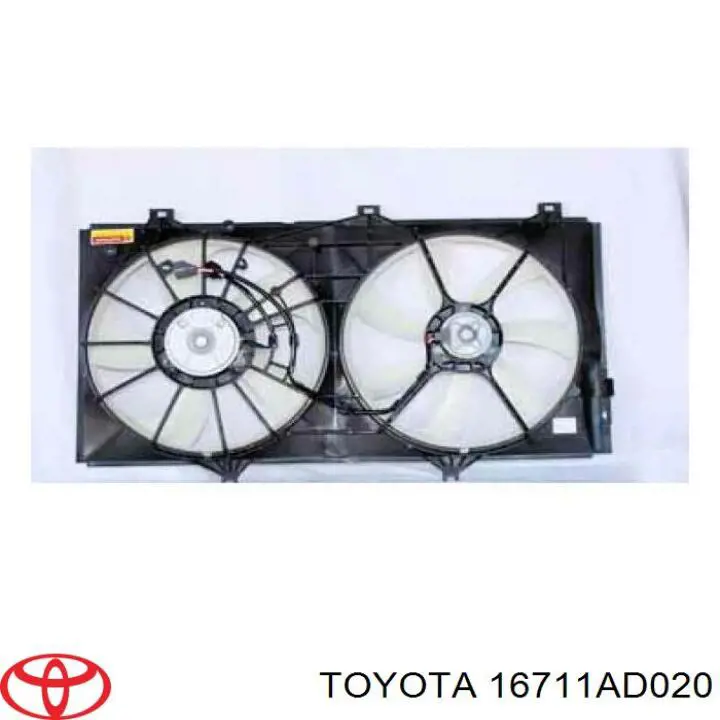 Дифузор (кожух) радіатора охолодження Toyota 16711AD020 ціна, від 31.67 USD