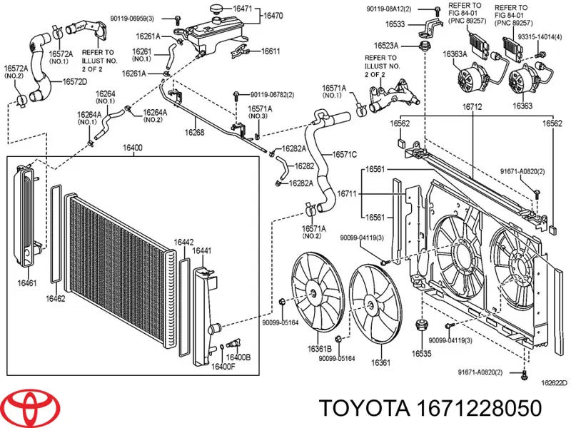 Дифузор (кожух) радіатора кондиціонера Toyota RAV4 3 (A3) (Тойота Рав4)