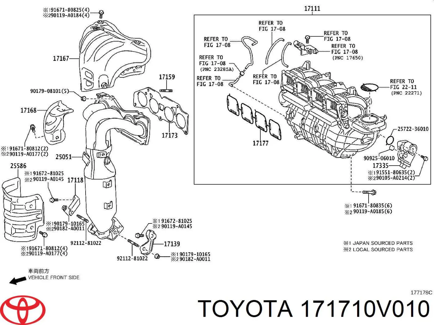  171710V010 Toyota