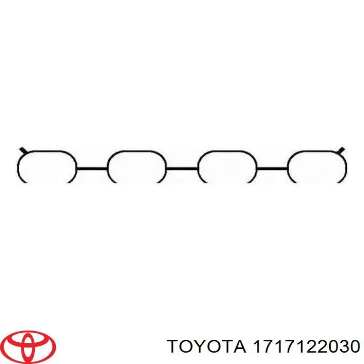 1717122030 Toyota прокладка впускного колектора