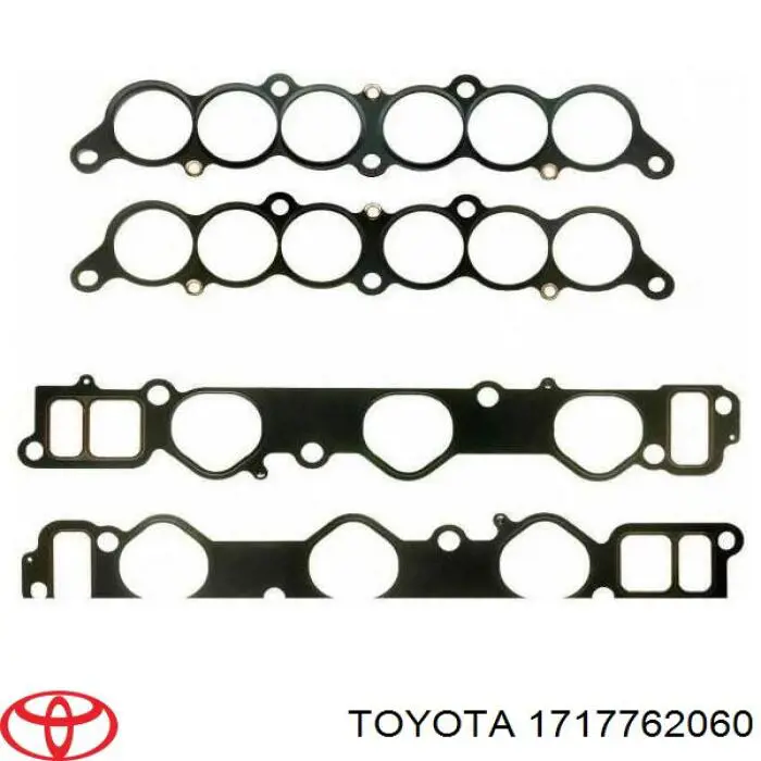 Прокладка впускного колектора, нижня 1717762060 Toyota