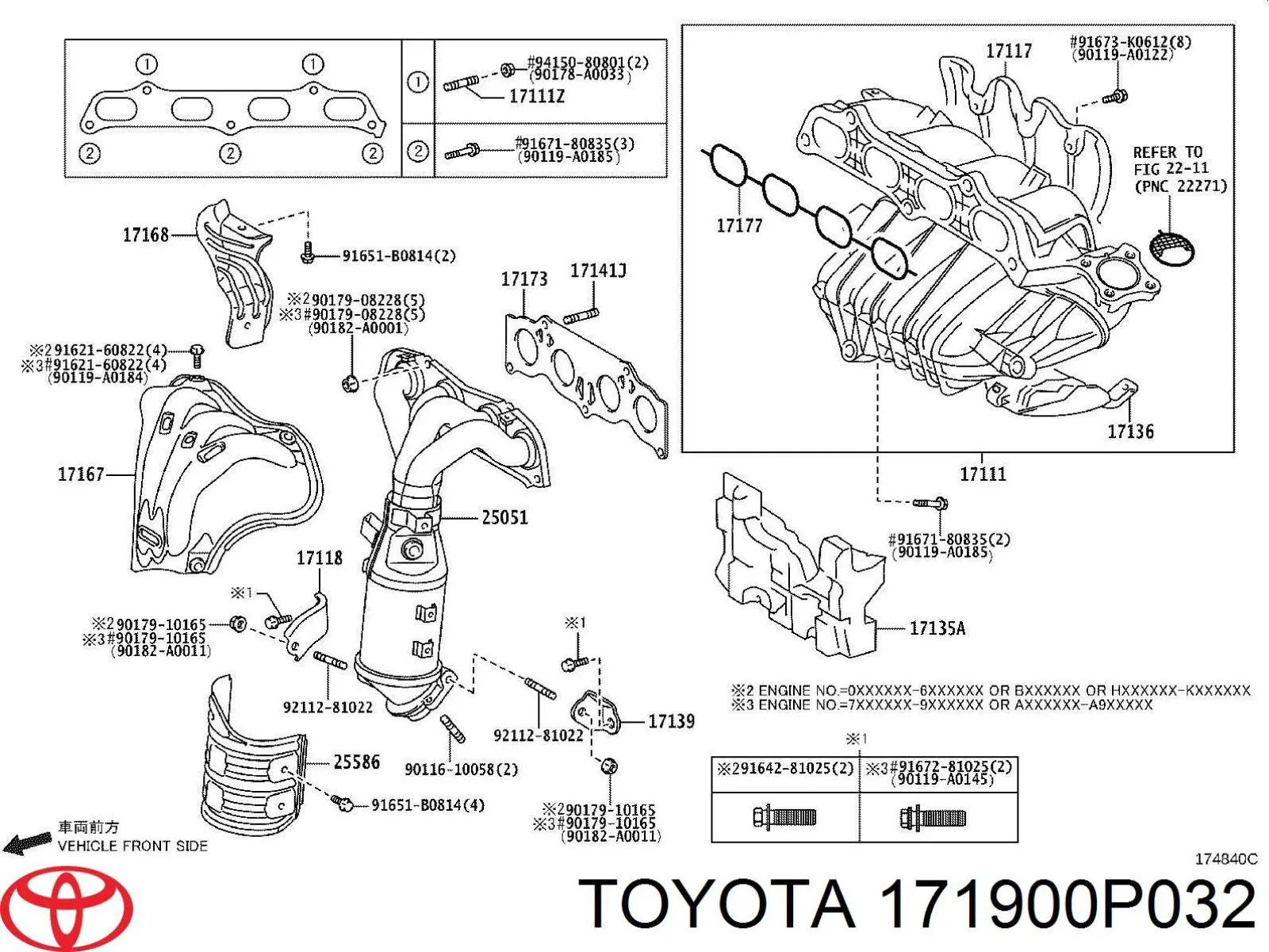 Купити 171900P032 Toyota 