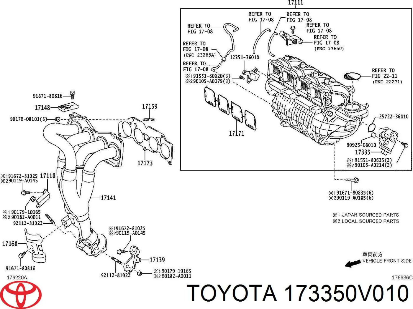  Toyota 173350V010 ціна, від 34.06 USD