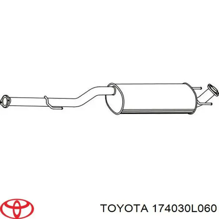 Глушник Toyota 174030L060 ціна, від 100.18 USD