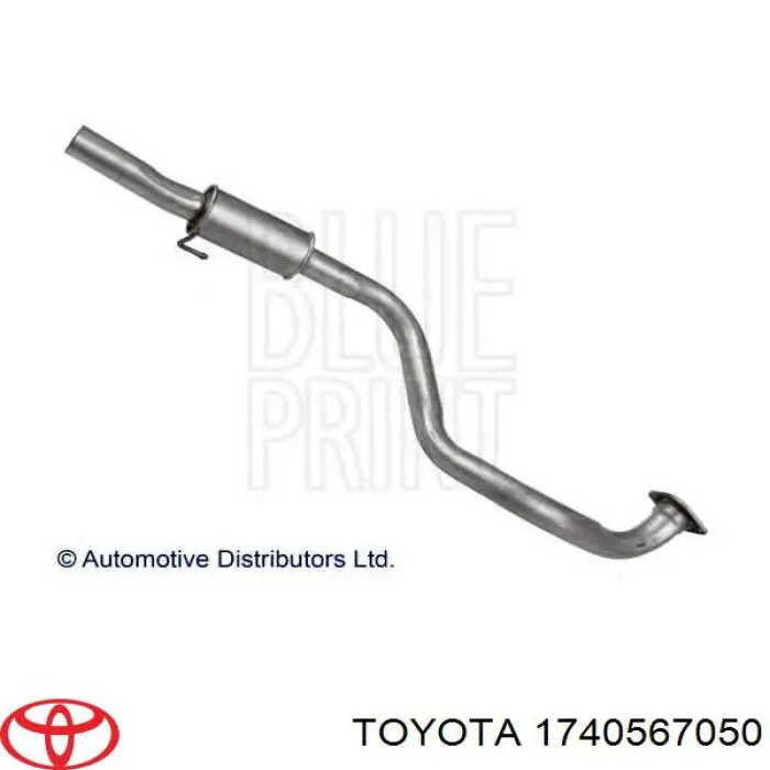 Вихлопна труба Toyota 1740567050 ціна, від 82.35 USD