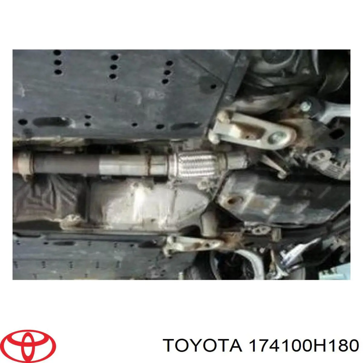 174100H180 Toyota Штани глушника передні