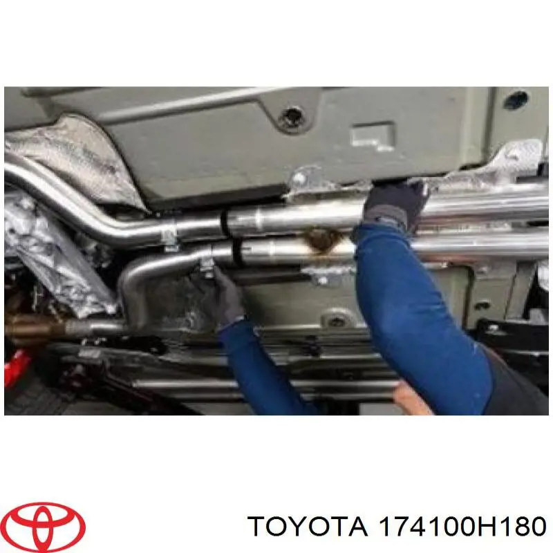 Купити 174100H180 Toyota Труба приймальна (штани) глушника, передня