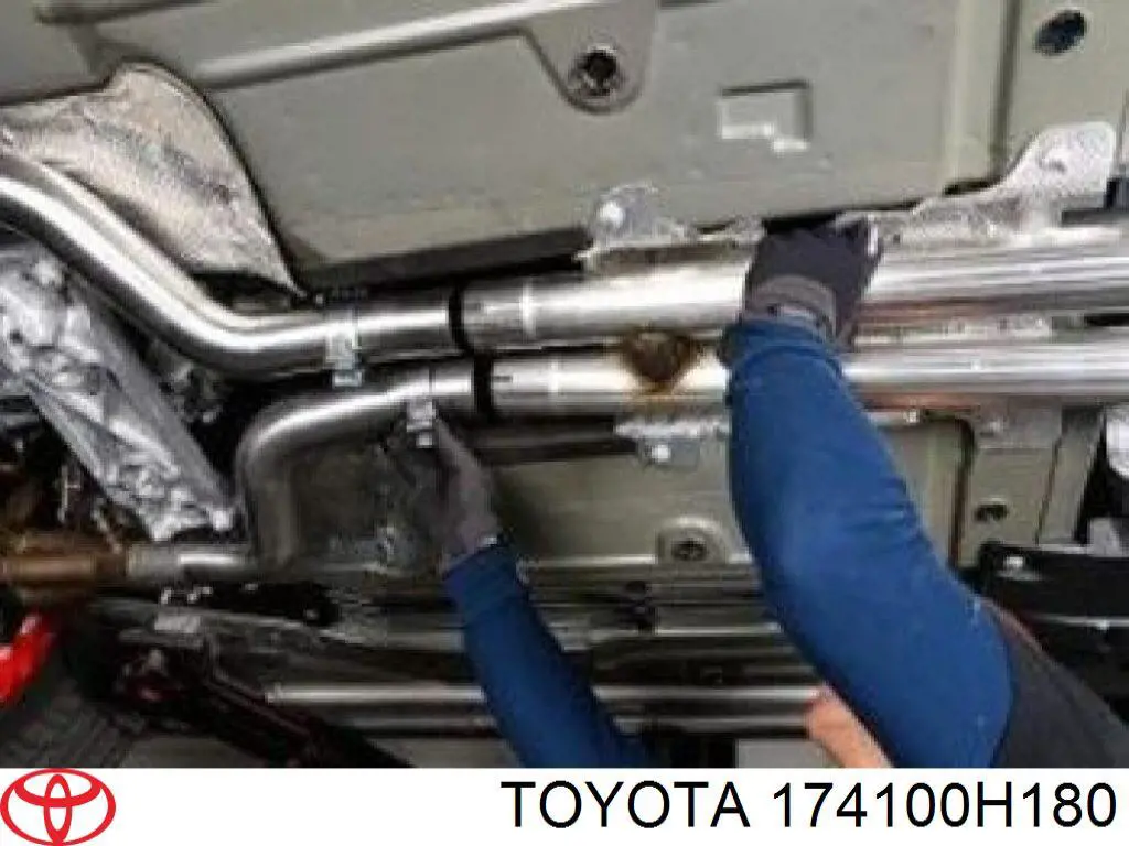 Труба приймальна (штани) глушника, передня Toyota 174100H180