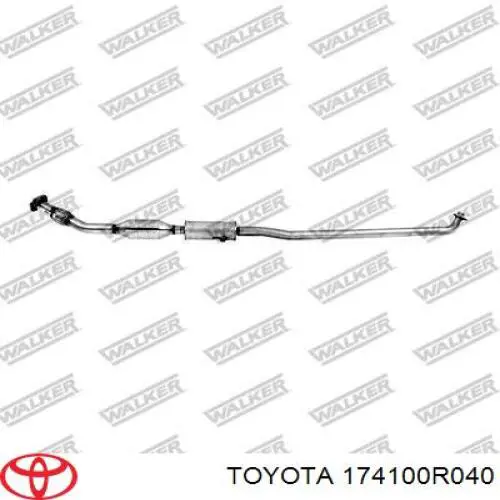 174100R040 Toyota Каталітичний нейтралізатор відпрацьованих газів