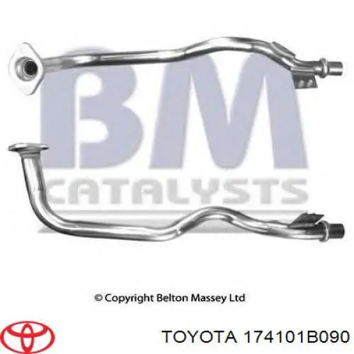 Купити 174101B090 Toyota Труба приймальна (штани) глушника, передня