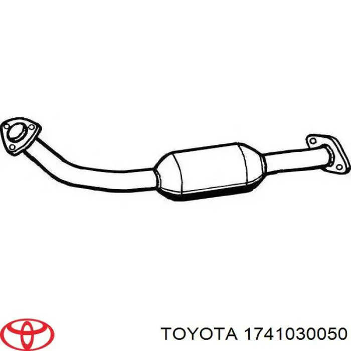 1741030050 Toyota Глушник передній