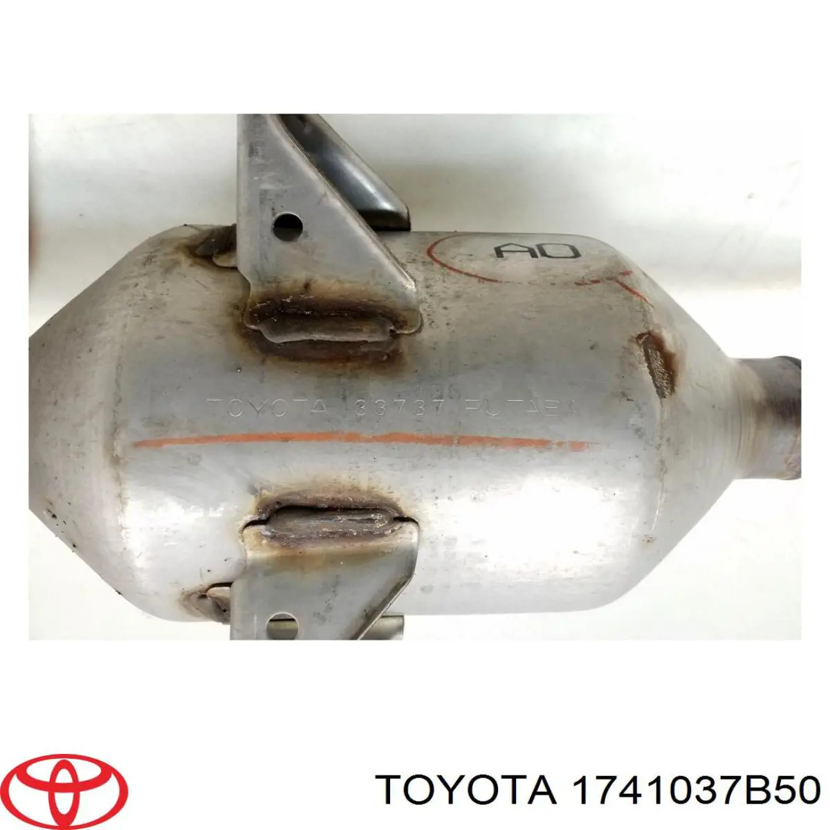 Купити 1741037B50 Toyota Вихлопна труба